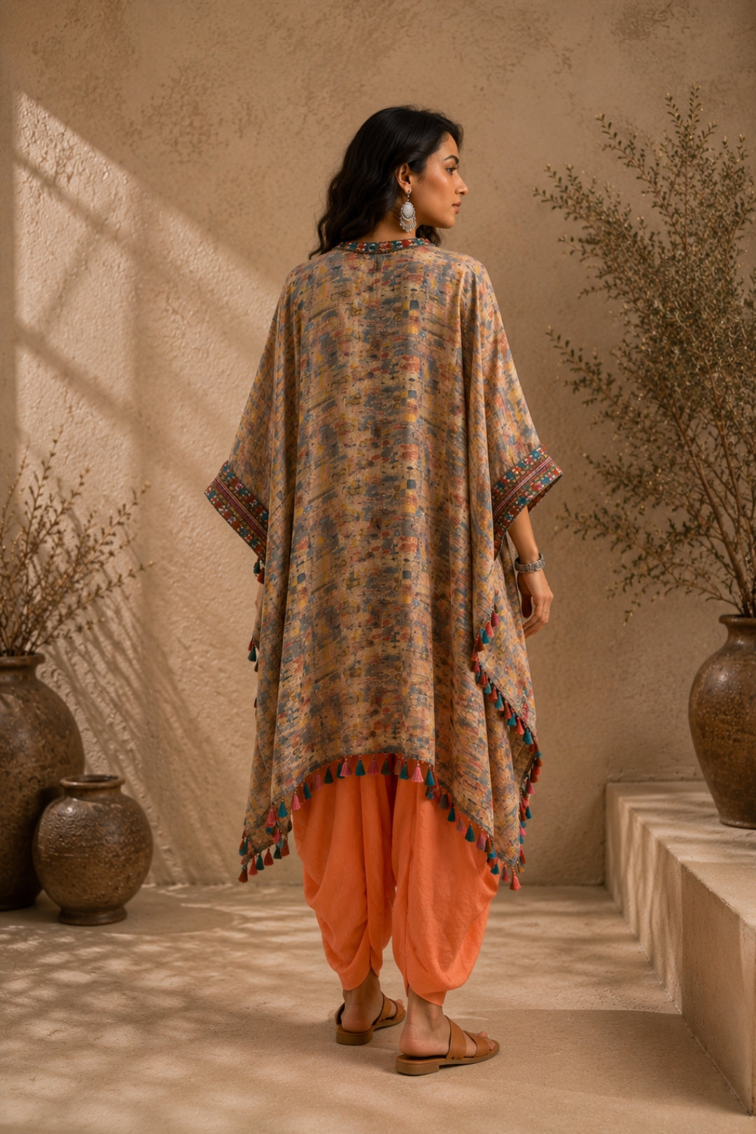 Abstract Kaftan Set