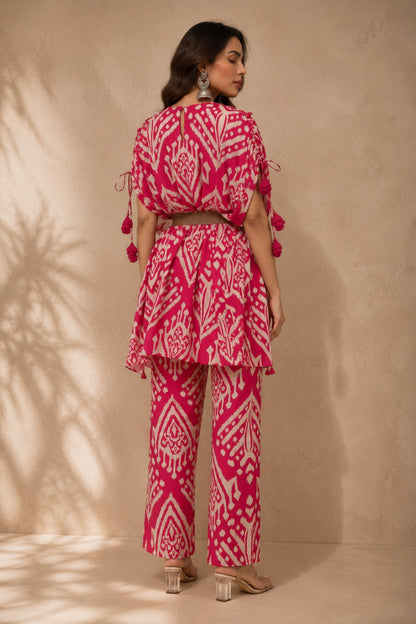 Pink Ikat Tunic