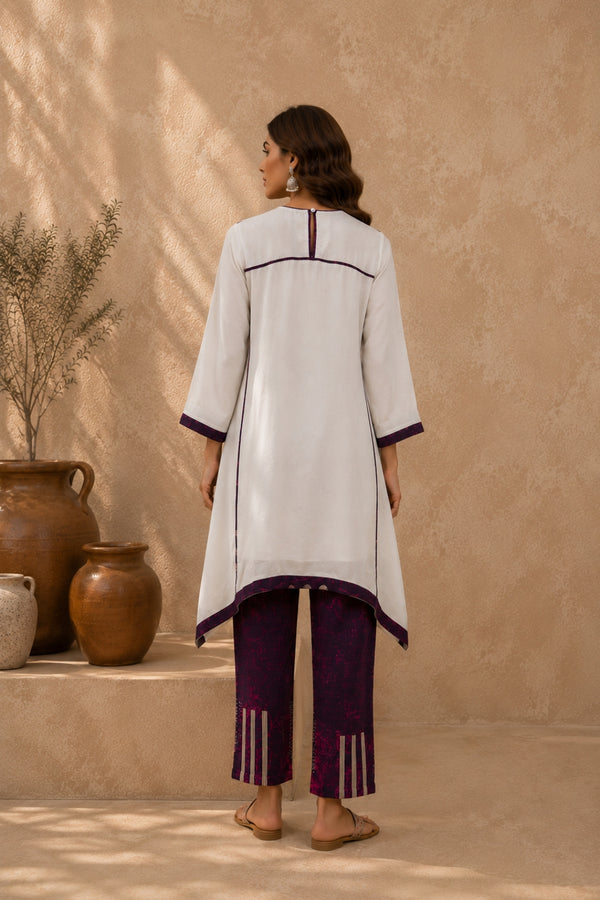 Ivory Asymmetric Tunic