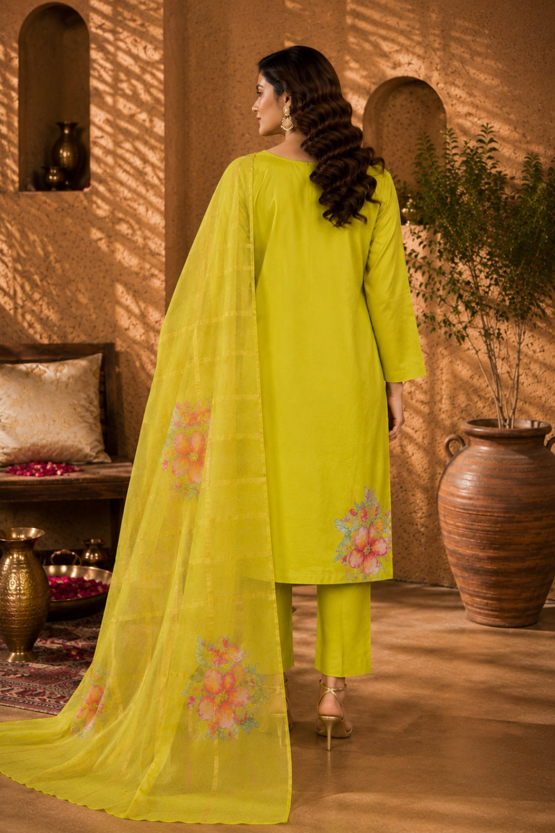 Lime Green Kurta Set