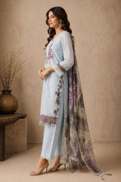 Powder Blue Kurta Set