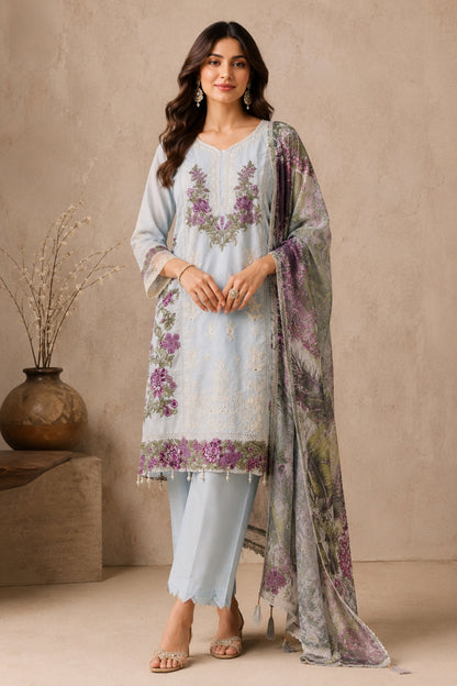 Powder Blue Kurta Set