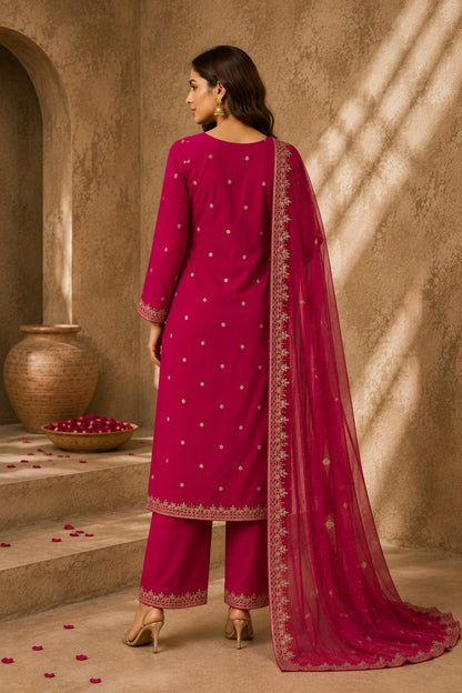 Magenta Gold Booti Set